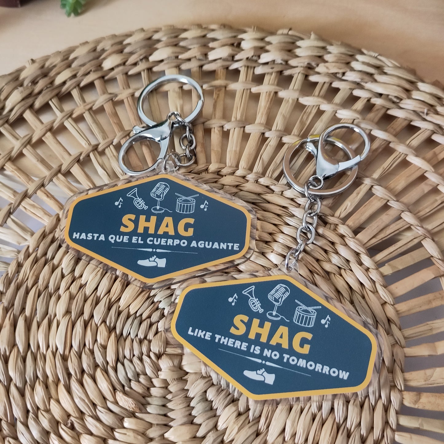 Shag Acrylic keychain