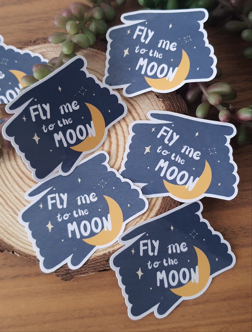 Fly me to the moon sticker