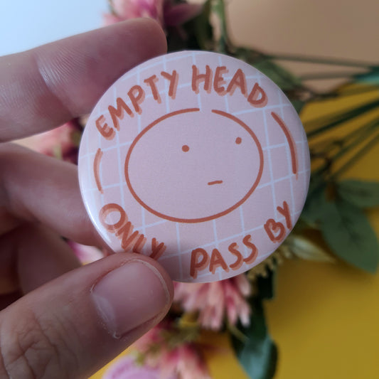 Button pin Empty head only pass by